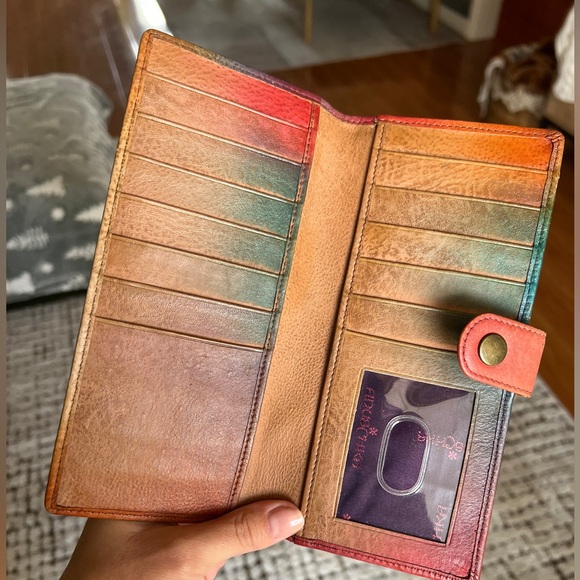 Anuschka purse pink and wallet - Picture 12 of 12